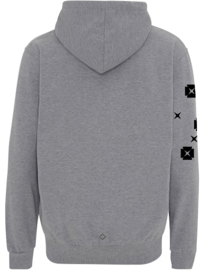 TORG Hooded zip sweat design 1 / oxford grey