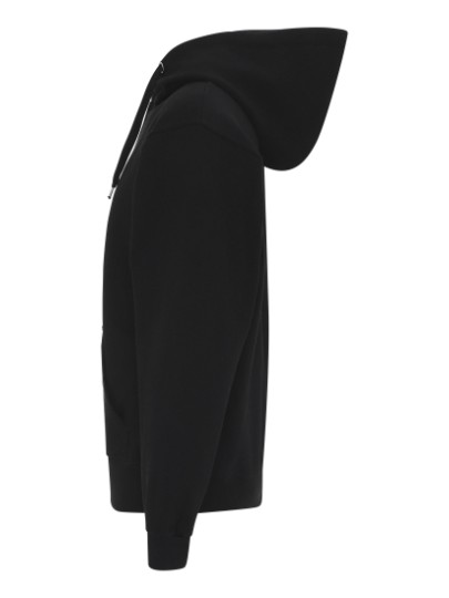 Hooded zip sweat ST722 / Black