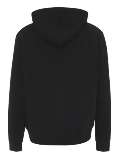 Hooded zip sweat ST722 / Black