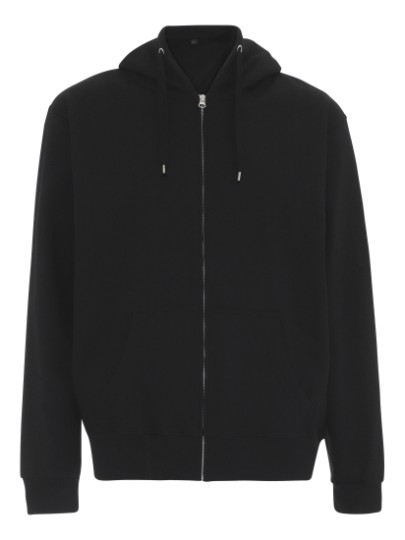 Hooded zip sweat ST722 / Black