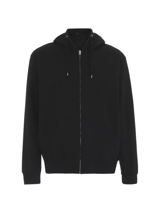 Hooded zip sweat ST722 / Black