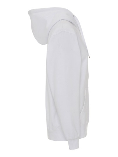 Hooded zip sweat ST722 / White