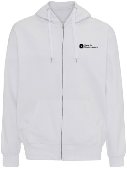Hooded zip sweat ST722 / White