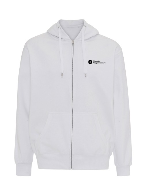 Hooded zip sweat ST722 / White