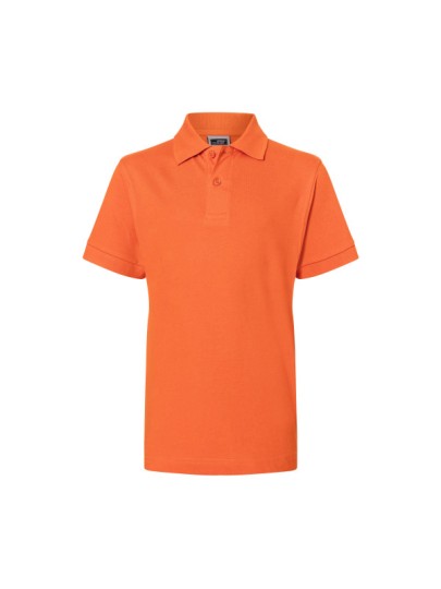 Children's Polo wide cut / dark orange