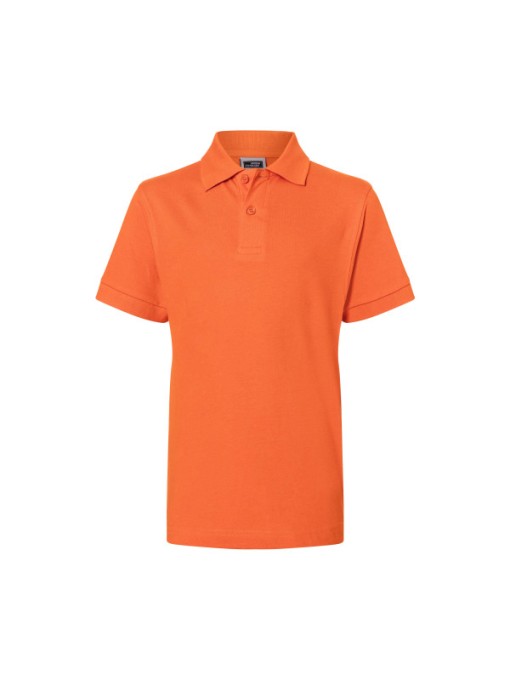 Children's Polo wide cut / dark orange