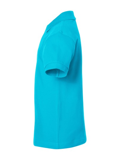 Children's Polo wide cut / turquoise