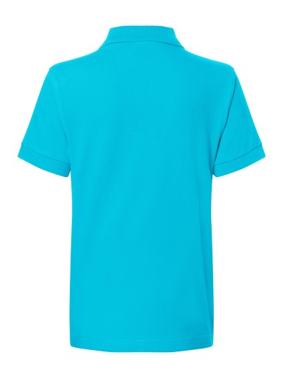 Children's Polo wide cut / turquoise
