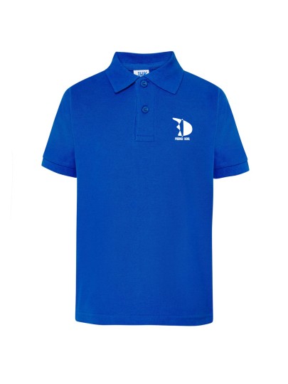 PYK Children's Polo straight cut /Royal-blue