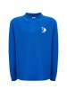 PYK Children's Polo long sleeve straight cut /Royal-blue