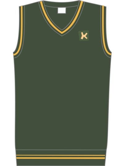 TISKRE kootud vest VIO 01 / roheline