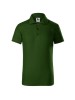 Children's Polo slim fit / bottle-green