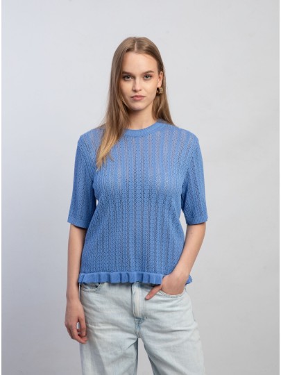 Brett blue sweater