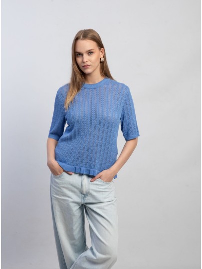Brett blue sweater