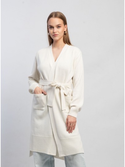 Ilmelik white merino cardigan