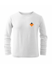 Children's long sleeve shirt - wide collar / white