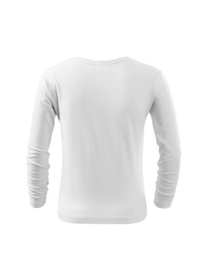 Children's long sleeve shirt - wide collar / white