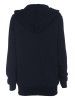 Hooded zip sweat, red