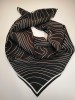 Scarf KJG, black with white pattern