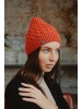 Huty merino wool hat orange