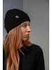 Taggy merino wool hat black